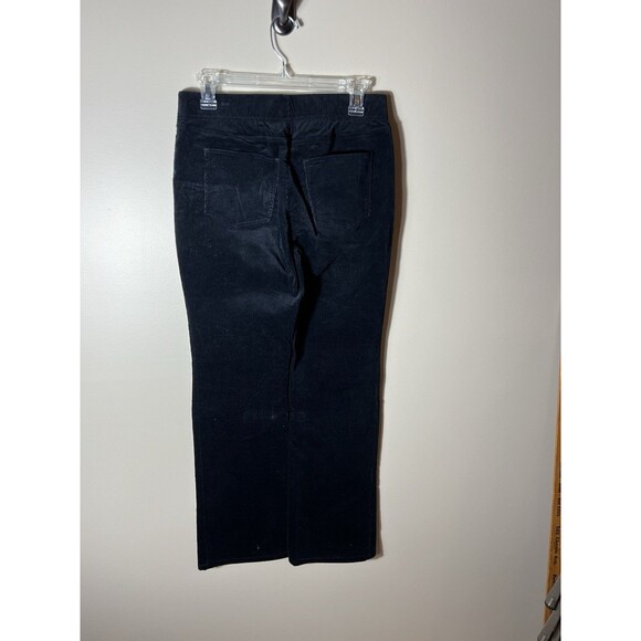 SOFT SURROUNDINGS Womens Black Corduroy Pull On Boot Cut Casual Pants Small - Picture 2 of 10